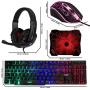 Gaming Keyboard and Mouse and Mouse pad and Gaming Headset, Wired LED RGB Backlight Bundle for PC Gamers and Xbox and PS4 Users - 4 in 1 Edition Hornet RX-250