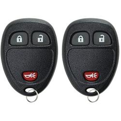 KeylessOption Keyless Entry Remote Control Car Key Fob Replacement for 15777636 (Pack of 2)