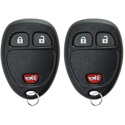 KeylessOption Keyless Entry Remote Control Car Key Fob Replacement for 15777636 (Pack of 2)