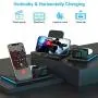 Wireless Charging Station, EVIGAL 4 in 1 Compatible with iPhone12, 12mini, 12Pro, 12Pro Max, 11, 11Pro, 11Pro Max, XS MAX, XS, X, 8, Detachable&Magnetic Stand for iWatch, AirPods(with QC3.0 Adapter)