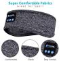 Sleep Headphones Bluetooth Headband,Upgrage Soft Sleeping Wireless Music Sport Headbands, Long Time Play Sleeping Headsets with Built in Speakers Perfect for Workout, Running, Yoga (Gray)