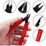 Wire Cutters, 5 Pack BS-8109 Flush Cutters Micro Shear Wire Cutters Precision Side Cutters Tools for Electronics Aluminum Jewelry 3D Printer 5 Inch, Red