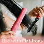 Herstyler Straightening Comb For Hair - Flat Iron Comb For Great Tresses Hair Straightener Comb With A Firm Grip - Straightener Comb For Knotty Hair - Styling Comb For Unkempt Hair - Get wooed (Pink)