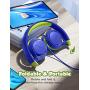 Kids Headphones, Mpow CHE1 Wired Headphones for Kids Teens Children with Volume Limit 94dB, Foldable Adjustable On Ear Headphones for School, Travel, Compatible with Cellphones, Tablets, PC