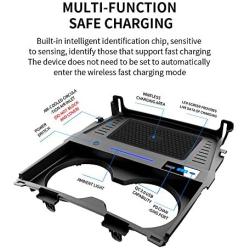 Kucok Car Wireless Charger Mount fit for Mazda3 2020,Output of 10W QC 3.0 Fast Charging Compatible with iPhone,Samsung,USB Port 36W Wireless Charging Devices
