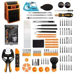 Jakemy Screwdriver Set, 99 in 1 Repair Tool kit, 56 Magnetic Precision Driver Bits, Pocket Tool Bag for iPhone, Android Cellphone, PC, Macbook, Tablet