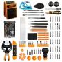 Jakemy Screwdriver Set, 99 in 1 Repair Tool kit, 56 Magnetic Precision Driver Bits, Pocket Tool Bag for iPhone, Android Cellphone, PC, Macbook, Tablet