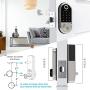 Smart Deadbolt, SMONET Fingerprint Electronic Deadbolt Door Lock with Keypad-Bluetooth Keyless Entry Keypad Smart Deadbolt App Control, Ekeys Sharing, App Monitoring Auto Lock for Homes and Hotel