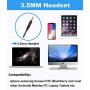 Sinseng Cell Phone Headset with Microphone Noise Cancelling & Audio Controls Wired Computer Headphone for iPhone Samsung Huawei HTC ZTE BlackBerry Smartphones and Laptop PC Mac Tablet with 3.5mm Jack