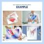 (20 Sheets) HASHI Self Adhesive Laminating Sheets, Pouches, No Machine Need, No Heat, Letter Size, 9 x 12 Inch