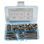 M6-1.0 x 8mm,12mm,16mm,20mm,30mm,40mm Pan Head Phillips Machine Screws,18-8 Stainless Steel Bolts Nuts Washers Screws Assortment Set of 84 Pcs (M6 Pan Head Phillips Screws)