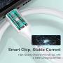Magnetic Absorption Nano Data Cable,(1.8M/6FT) Super Organized USB Fast Charging Cord Self Winding Wire Portable Storage 360 Degree Coiling Magnets Retractable Compatible with i-Products
