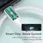 Magnetic Absorption Nano Data Cable,(1.8M/6FT) Super Organized USB Fast Charging Cord Self Winding Wire Portable Storage 360 Degree Coiling Magnets Retractable Compatible with i-Products