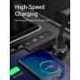 [2-Packs] Cigarette Lighter USB Charger, All Metal Mini Car Charger Adapter 4.8A Fast USB Car Charger 2 Port Flush Fit Compatible with iPhone 12/11pro/x/7/6s, iPad Air 2/Mini 3, Galaxy S10/S9/S8-Black