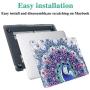 YMIX  Plastic Cover Snap on Hard Protective Case for MacBook Pro 13'' with CD-ROM (A1278) , 01 Peacock