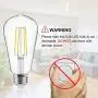 Vintage LED Edison Bulbs 60 Watt Equivalent, Eye Protection Led Bulb with 95+ CRI , Non-Dimmable, High Brightness Daylight White 4000K, ST58 Antique LED Filament Bulbs, E26 Medium Base, Pack of 4 Vintage LED Edison Bulbs 60 Watt Equivalent, Eye Protection Led Bulb with 95+ CRI , Non-Dimmable, High Brightness Daylight White 4000K, ST58 Antique LED Filament Bulbs, E26 Medium Base, Pack of 4