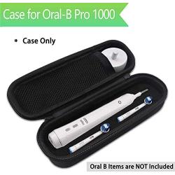 Oral B Toothbrush Hard Travel Case Carrying Bag, Fits for Oral-B Pro 1000, 2000, 3000, 3500, 1500 Electric Toothbrush, Mesh Pocket for Accessories and Soft Lining inside the Case for Protection