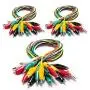 KAIWEETS 30PCS Alligator Clips with Wires Test Leads Set Soldered Current Probe Wires for Circuit Connection/Electrical Testing, Suitable for Experiments/Fluke/AstroAI/Etekcity/Crenova (30 PCS)