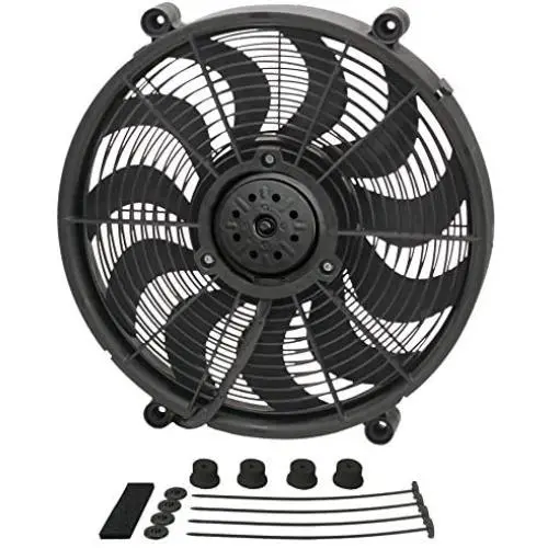 Derale 18217 17'' High Output Radiator Fan,Black
