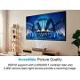Optoma CinemaX P2 Smart 4K UHD Laser Projector for Home Theater 3000 Lumens Superior Image with Laser & 6-Segment Color Wheel