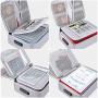 ENGPOW File Storage Bags,Fireproof Document Organizer Bag with Money Bag,Home Office Travel Safe Bag with Lock,Multi-Layer Portable Filing Storage for Important File Passport Certificates