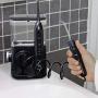 Waterpik CC-01 Complete Care 9.0 Sonic Electric Toothbrush + Water Flosser, Black, Medium