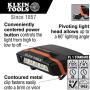 Klein Tools 56402 LED Light, Cap Visor Clip Light with Pivoting Head, 2 x AAA Batteries Included