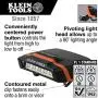 Klein Tools 56402 LED Light, Cap Visor Clip Light with Pivoting Head, 2 x AAA Batteries Included