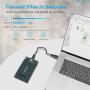 WAVLINK 2.5'' USB C Gen 2 Hard Drive Enclosure, USB C 3.1 Gen 2 to SATA III 6Gbps for 5/7 / 9.5mm External Hard Drive Disk Case UASP Compatible with WD, Seagate, Toshiba, Samsung,PS4, Xbox