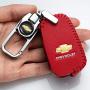 Genuine Leather Car Key Cover Suit for Chevrolet Camaro Cruze Volt Spark Equinox Malibu Sonic Flip Remote Shell Coverkey fob cover key holder 5 button