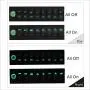 Voswitch Overhead 8-Switch Pod/Panel with Control and Source Box Green Backlight Compatible with Jeep Wrangler JK JKU 2007-2018