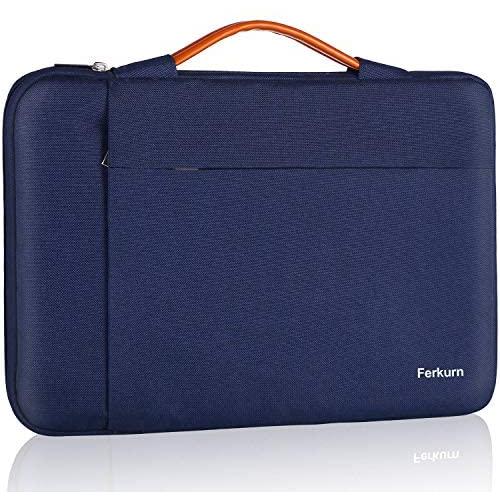 Ferkurn 11 11.6 12 Inch Chromebook Case Laptop Sleeve Water Repellent Bag with Handle Compatible with Surface, Notebook,XPS, Acer, 13 inch MacBook pro, Protective Carrying Computer Bag for Women,Blue