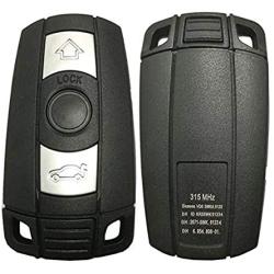 Replacement for Car Keyless Remote Smart Control Key Fob Shell Case Cover Fit for BMW 525i 325i M6 M5 650i 550i 128i 135i 328i 328xi 330Ci 330xi 335i 1 3 5 7 X5 X6
