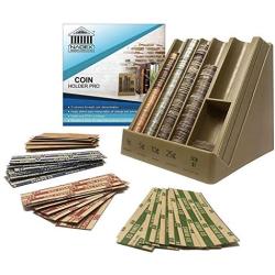 Nadex Vertical Coin Holder Pro - Coin Sorting Organizer Sorts Coins in Columns, Great for Bank Tellers, Making Change and Storing Coins