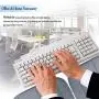 2 Pack Portable Computer Elbow Wrist Pad, Hatisan Premium Memory Cotton Desktop Keyboard Arm Rest Support Mat for Office Home Laptops - More Comfort & Less Strain(7.9 x 11.8 Inch) (Gray)