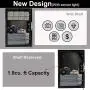 JUGREAT Safe Box with Induction Light,Electronic Digital Securit Safe Steel Construction Hidden with Lock,High Capacity Electronic Digital Display Home Safe with Shelf,1.9 Cubic Feet