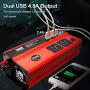 1000 Watt Inverter for Car Power Converter LncBoc Dual Ac Outlets 12V Dc to 110V Ac Modified Sine Wave Inverter With Usb Charger Battery Clips for Tablets, Laptop and Smartpho