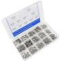M3 x 4/6/8/10/12/14/16/18/20 mm Screw Assortment Kit 304 Stainless Steel Phillips Pan Head Machine Screws Bolts Nuts Lock Flat Washers with Storage Box - 810 Pieces