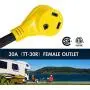 Epicord RV Power Cord Dogbone RV Power Adapter with Handle 12'' 10AWG/3 Cord 50Amp to 30Amp with SA Certification