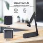 Cell Phone Stand, Angle Height Adjustable Cell Phone Stand for Desk, Foldable Cell Phone Holder, Cradle, Dock, Tablet Stand, Case Friendly Compatible with All Mobile Phone/iPad/Kindle/Tablet
