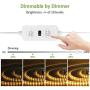 Ustellar 20ft LED Under Cabinet Lighting Kit, 1800lm Dimmable Light Strip, Hand Wave Activated Under Counter Lights for Kitchen Cabinet, Counter, Shelf- ETL Listed, 360 LEDs 3000K Warm White