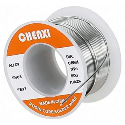 Great Quality Rosin Core Tin Lead Solder Wire - Sn63 Pb37, Diameter 0.031inches 0.8mm, Net 1.8oz 50g, Wire Solder For Electrical Soldering