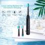Initio Sonic Electric Toothbrush with 3 Brush Heads bundle with 300ML Water Flosser