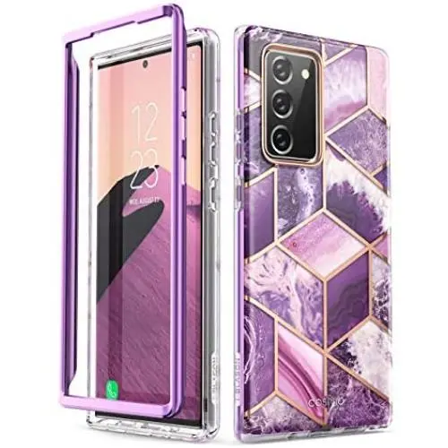 i-Blason Cosmo Series Case Designed for Galaxy Note 20 5G 6.7 inch (2020 Release), Protective Bumper Marble Design Without Built-in Screen Protector (Ameth)