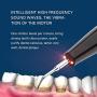 MSQL Portable Ultrasound Dental Scaler, USB Charging Tooth Calculus Remover, 5 Levels Intelligent Adjustment, with LED Light, for Calculus, Stains, Tartar,Blue