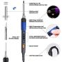 65W Soldering Iron Kit Electronics - 110V LCD Digital Soldering Iron Adjustable Temperature, Wire & Cutter, Stand, Soldering Iron Tip Set, Desoldering Pump, Solder, Tweezers, Soldering Flux Paste