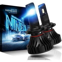 NINEO H7 LED Bulbs | CREE Chips Halogen Replacement 6500K Extremely Bright All-in-One Conversion Kit | 360 Degree Adjustable Beam Angle | Fog light