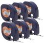 DYMO Authentic Lt Paper Labeling Tape for LetraTag Label Makers, 1/2'' (12mm), Black Print On White Tape, 6-Pack