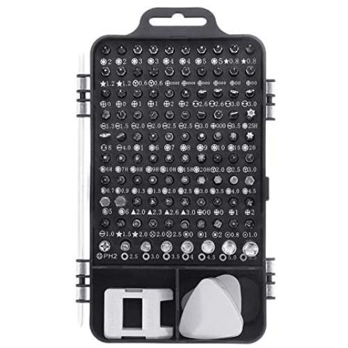 Portable Screwdriver Set, 110 in 1 Screwdriver Multi-Function Precision Screwdriver Set, Used for Electronic Products and Computers Hand Operated Tools (Color : Black)