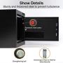 JUGREAT Security Safe Box with Induction Light,0.4 Cubic Feet Electronic Digital Securit Safe Steel Construction Hidden with Lock，Wall or Cabinet Anchoring Design for Home Office Hotel Business